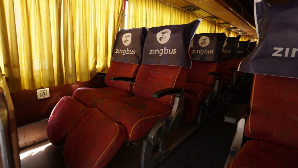 zingbus ample leg room 