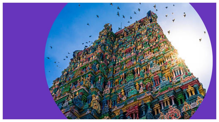 Top tourist places to visit in Madurai with Meenakshi Amman Temple.