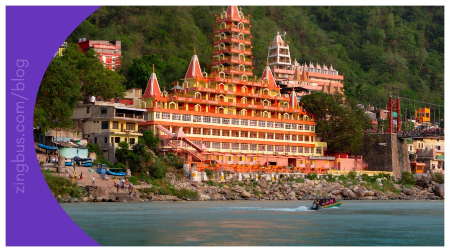 Delhi to Rishikesh bus journey through Uttarakhand highway with Ganga valley views