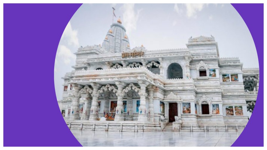 Vrindavan, Mathura at sunrise, one of the most iconic places to visit near delhi under 200 km for a weekend trip
