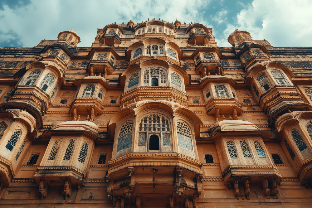 Places to visit near Jaipur under 300 km: the Taj Mahal at sunrise from across the Yamuna and Bundi's step wells cut deep into the Rajasthan rock face