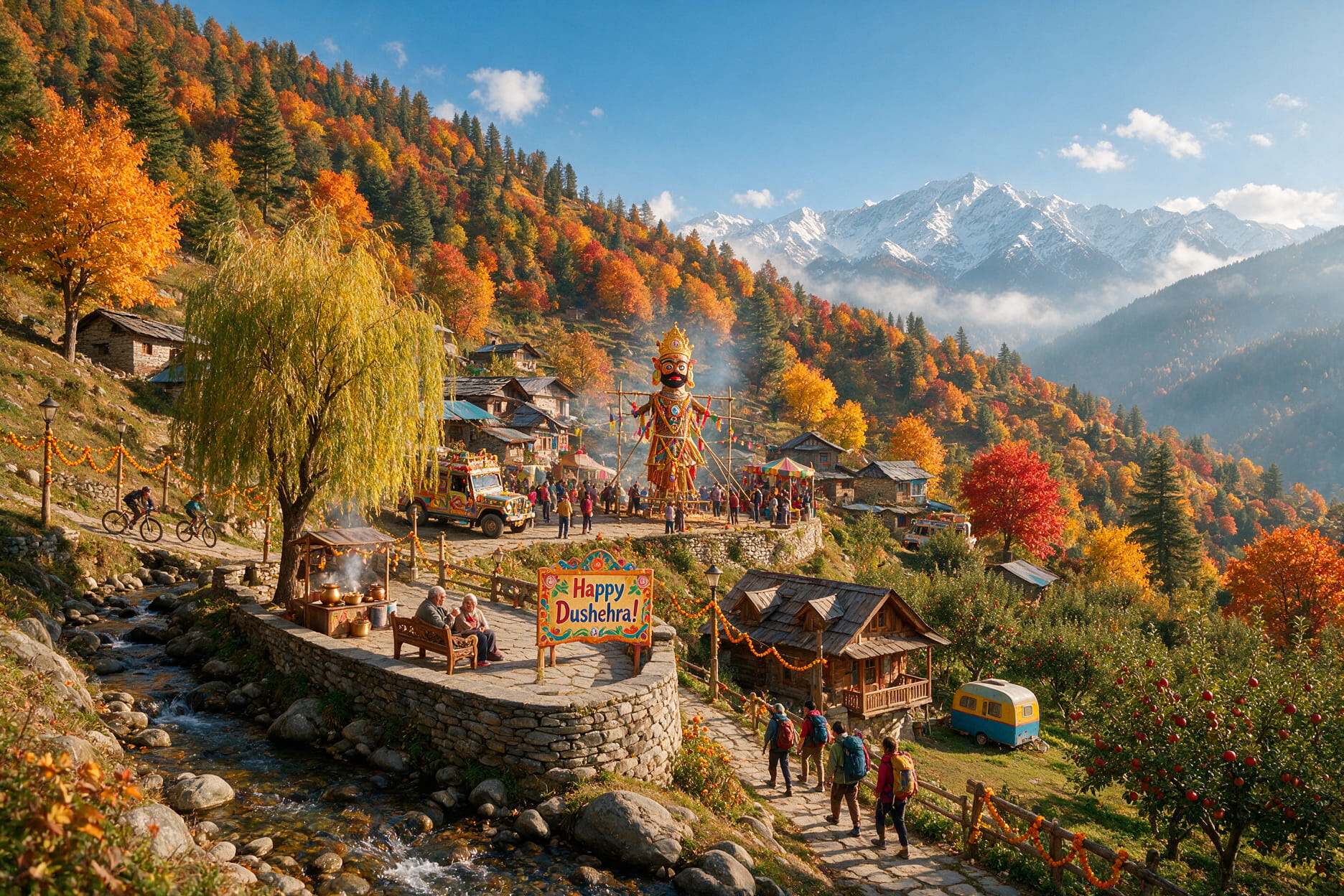 A golden October hillside stay in Himachal during the Dussehra break